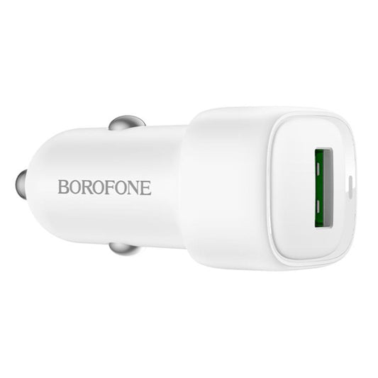 Auto punjač Borofone BZ34 Cloud, 18W, 3A, 1 x USB-A, Bijeli