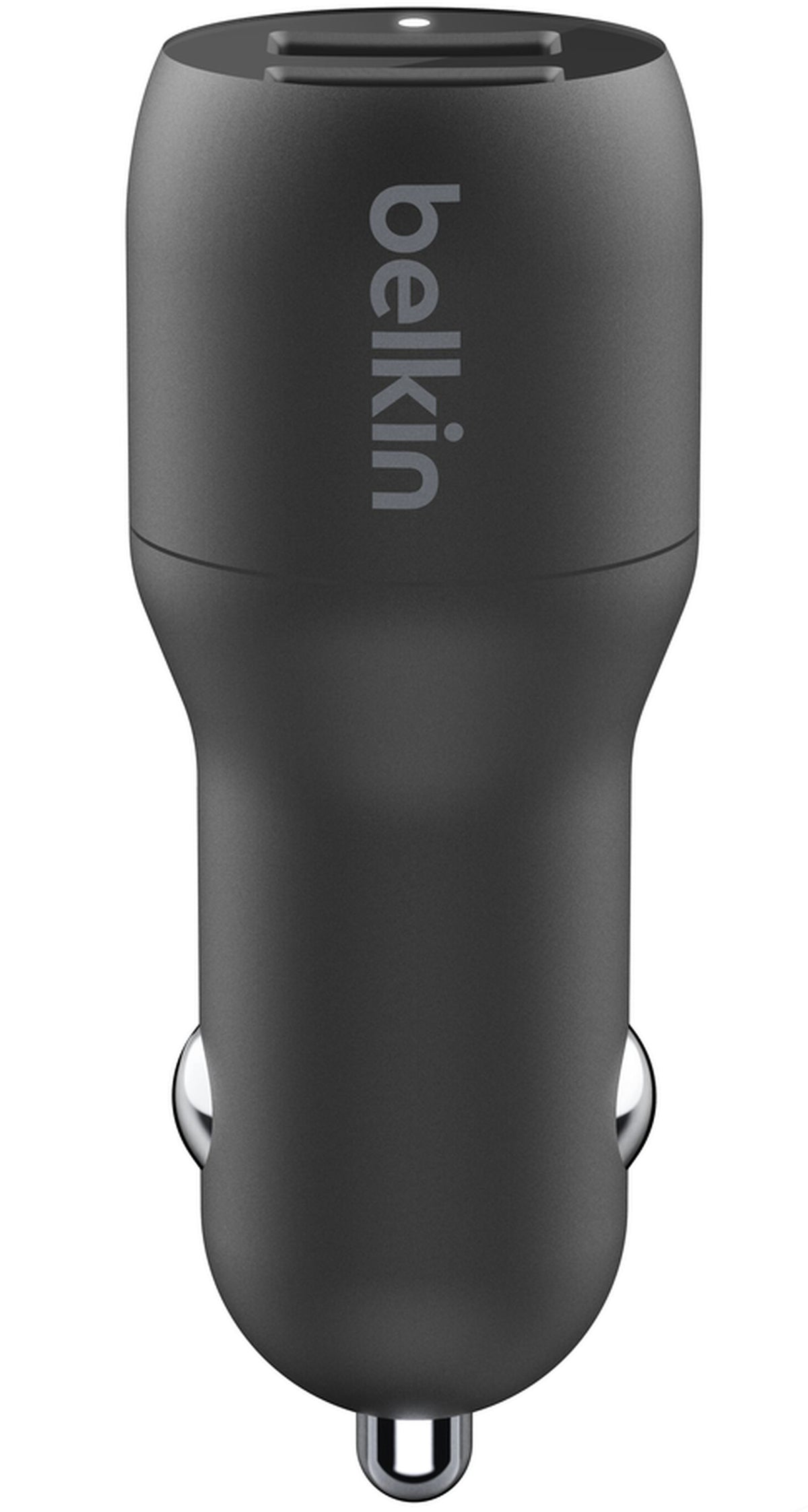 Auto punjač s Lightning kabelom Belkin BoostCharge Dual, 24W, 2.4A, 2 x USB-A, Crni CCD001bt1MBK