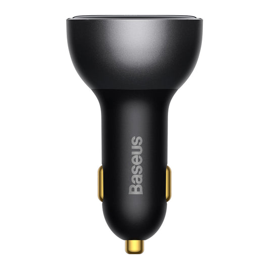 Auto punjač s USB-C kabelom Baseus, 140W, 5A, 1 x USB-A - 1 x USB-C, Crni CGZX070001