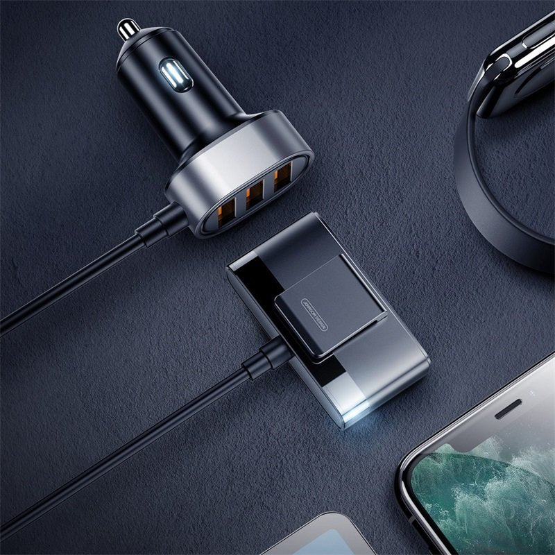 Auto punjač Joyroom JR-CL03, 21W, 2.1A, 5 x USB-A, Crni