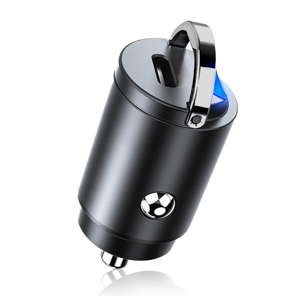 Auto punjač Techsuit C5 NanoVolt, 30W, 3A, 1 x USB-C, Crni