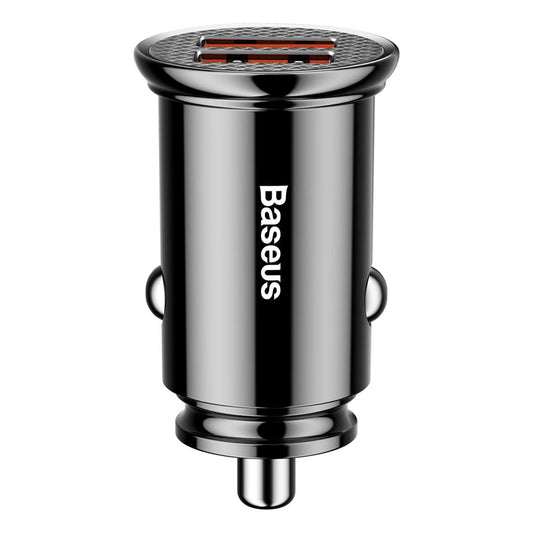 Baseus Auto Punjač, 30W, 5A, 2 x USB-A, Crni CCALL-YD01