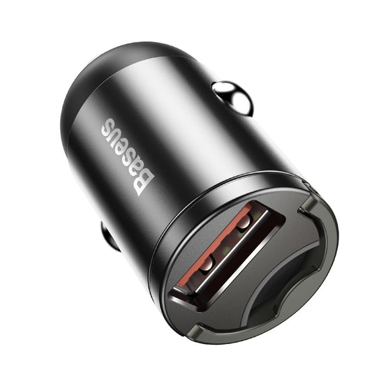 Auto punjač Baseus Star Mini, 30W, 3A, 1 x USB-A, Sivi VCHX-A0G