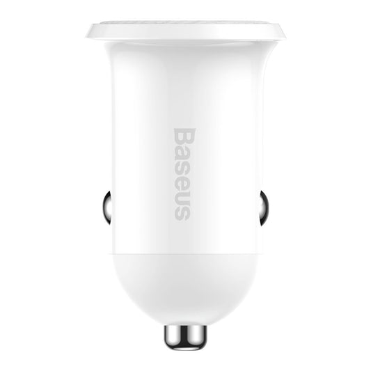 Auto punjač Baseus Grain Pro, 24W, 2.4A, 2 x USB-A, Bijeli CCALLP-02