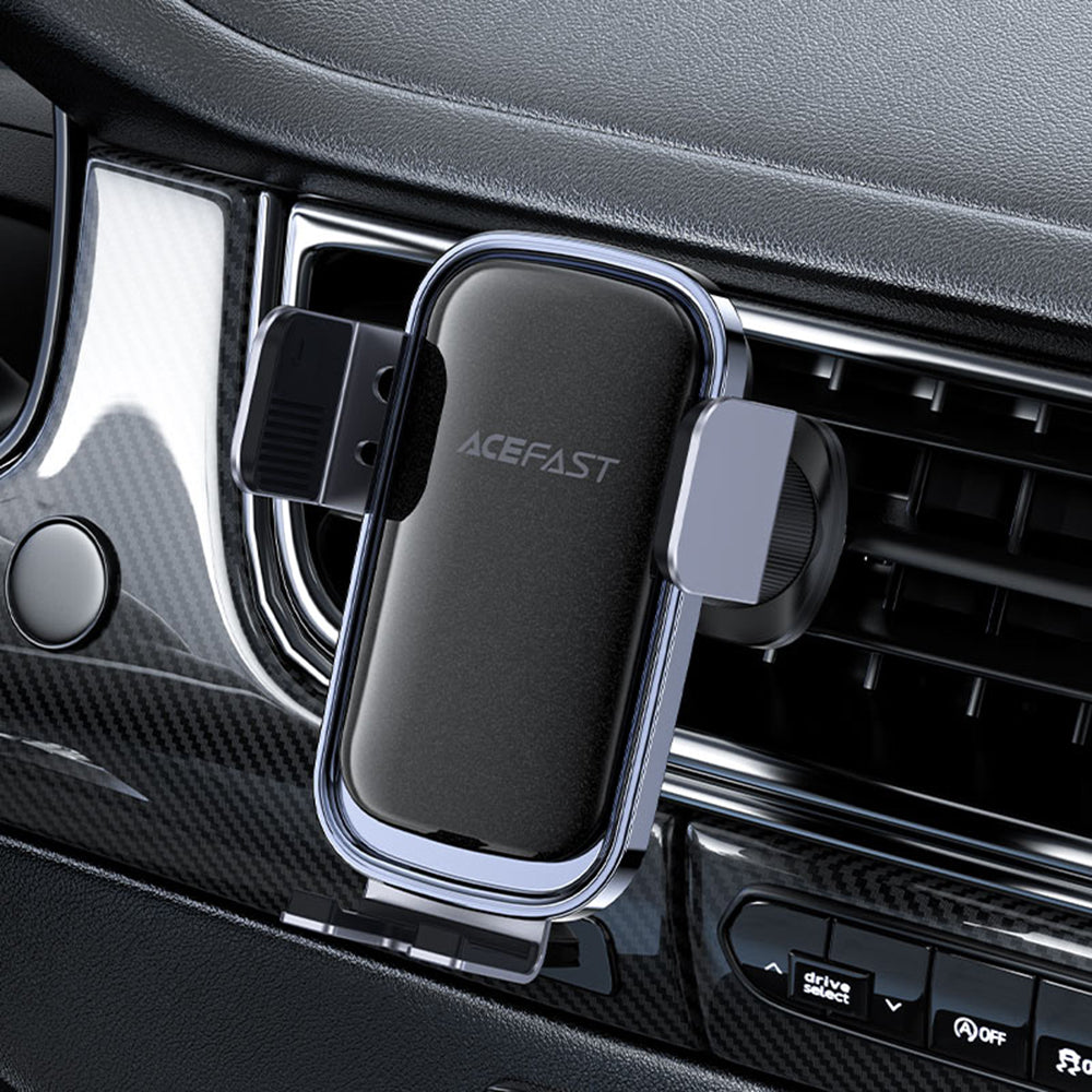 Acefast D39 univerzalni automobilski držač sa solarnim panelom, crni
