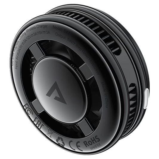 Bežični mrežni punjač Acefast E47 2u1, 25W, Crni
