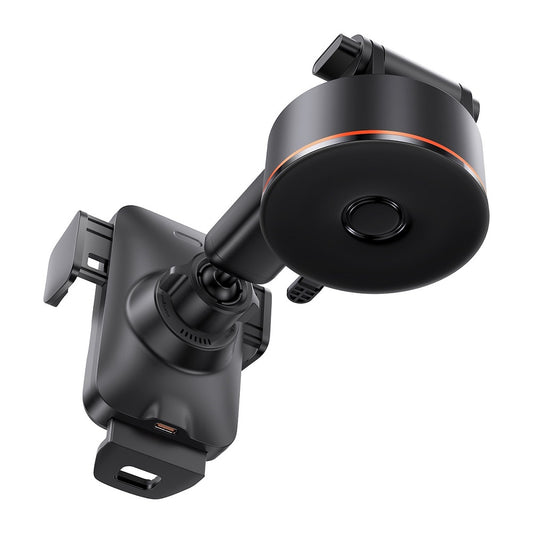 Bežični auto punjač Baseus Wisdom Dash, 15W, 1.67A, crni CGZX000101