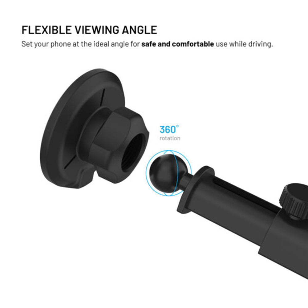 Auto punjač Wireless Fixed MagRound 2 XL, 15W, 1.67A, Crni