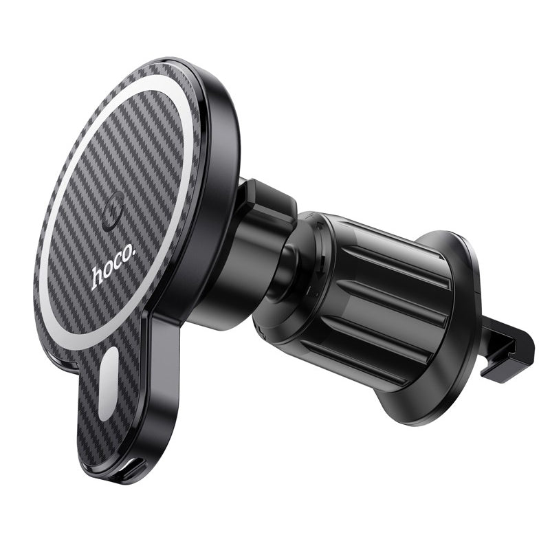Bežični auto punjač HOCO CA85, 15W, 1.67A, Crni