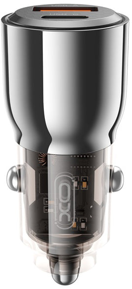 Auto punjač XO Design CC58, 95W, 3.25A, 1 x USB-A - 1 x USB-C, Crni