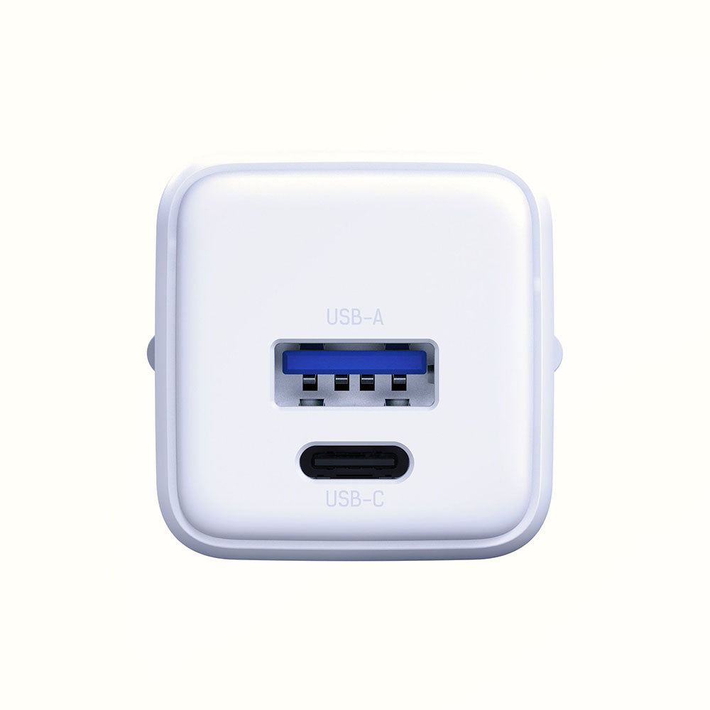 Punjač mreže 3MK Hyper, 20W, 3A, 1 x USB-A - 1 x USB-C, Bijeli