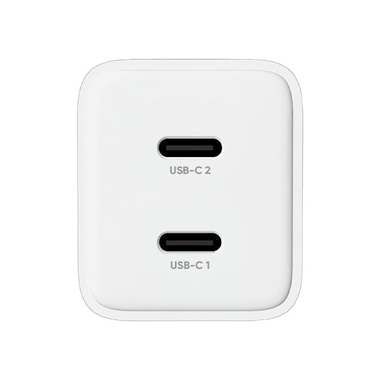 Punjač mreže Allity. ATC-01-45WCC Fast, 45W, 3A, 2 x USB-C, Bijeli