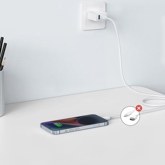 Punjač Anker 312, 20W, 3A, 1 x USB-A - 1 x USB-C, Bijeli A2348G21