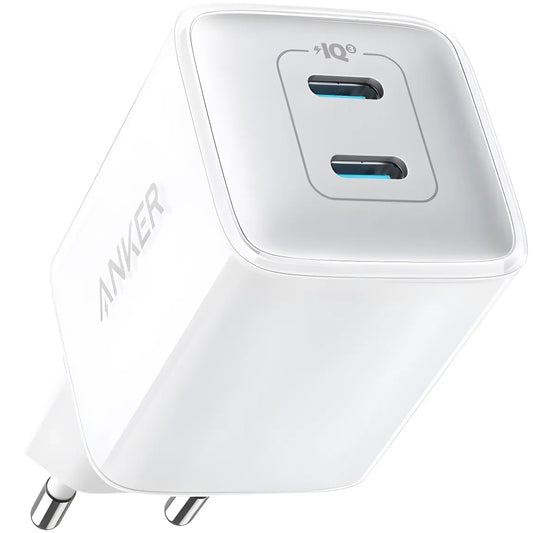 Punjač Anker 521 Nano Pro za mrežu, 40W, 3A, 2 x USB-C, Bijeli A2038G21