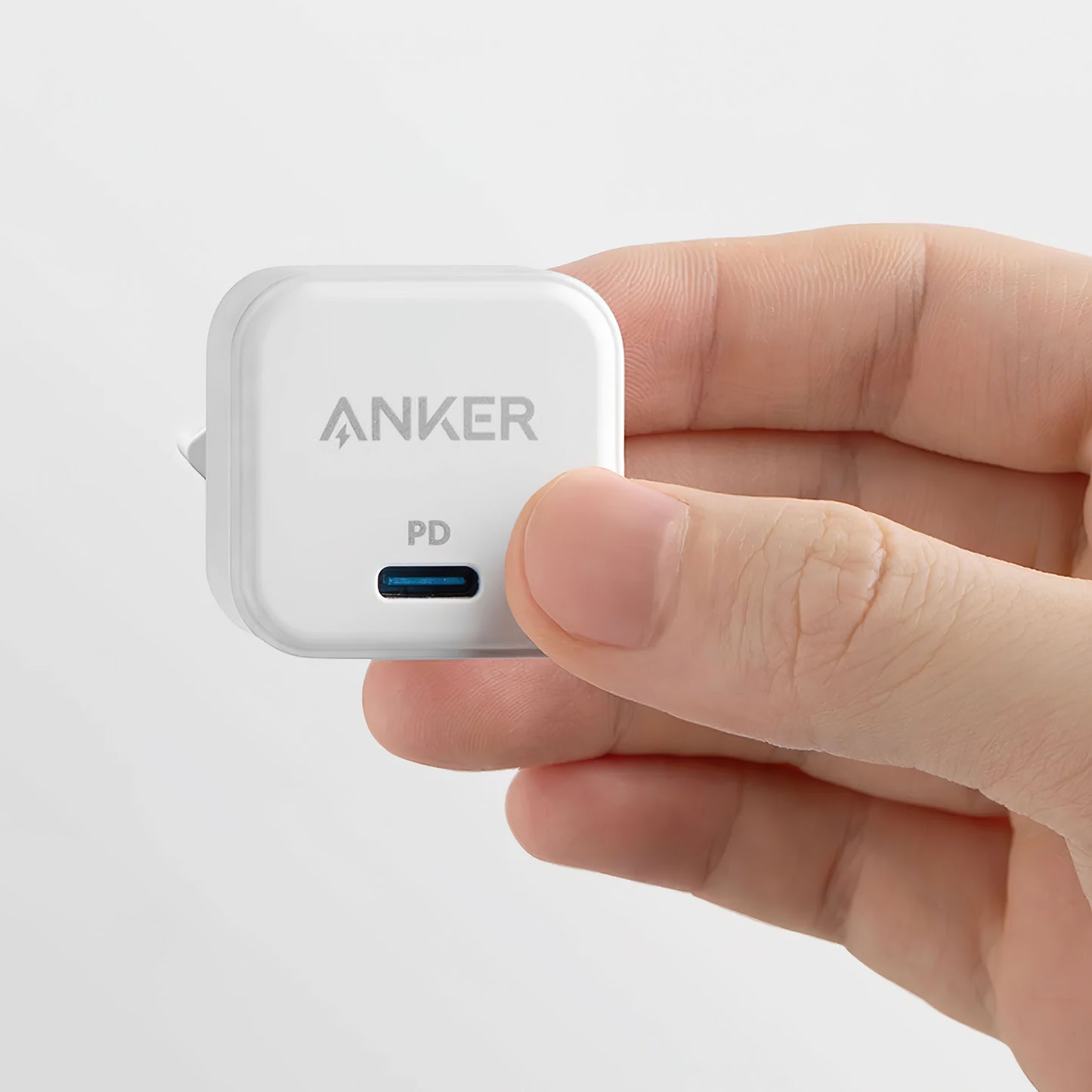 Punjač za mrežu Anker PowerPort III Cube, 20W, 3A, 1 x USB-C, Bijeli A2149G21