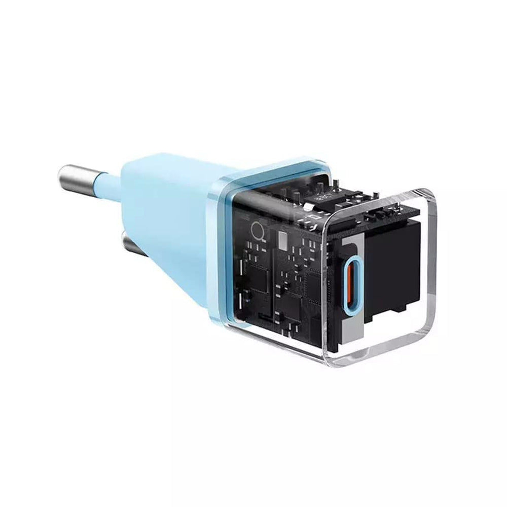 Punjač mreže Baseus GaN Mini 1C, 20W, 3A, 1 x USB-C, Plavi CCGN050103