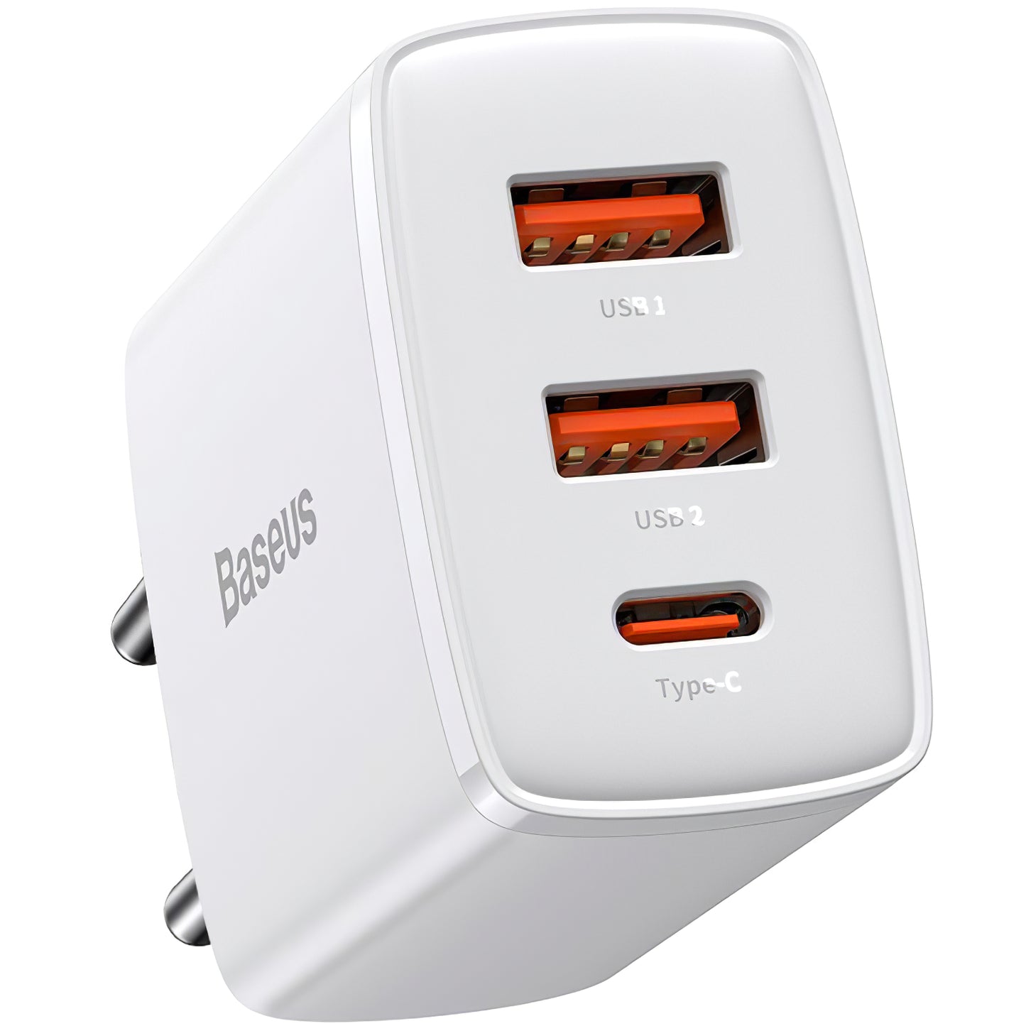 Punjač Baseus Compact, 30W, 1 x USB-C - 2 x USB-A, Bijeli CCXJ-E02
