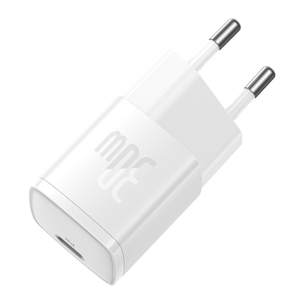 Punjač mreže Baseus Cube Pro, 30W, 3A, 1 x USB-C, Bijeli CCXF000302