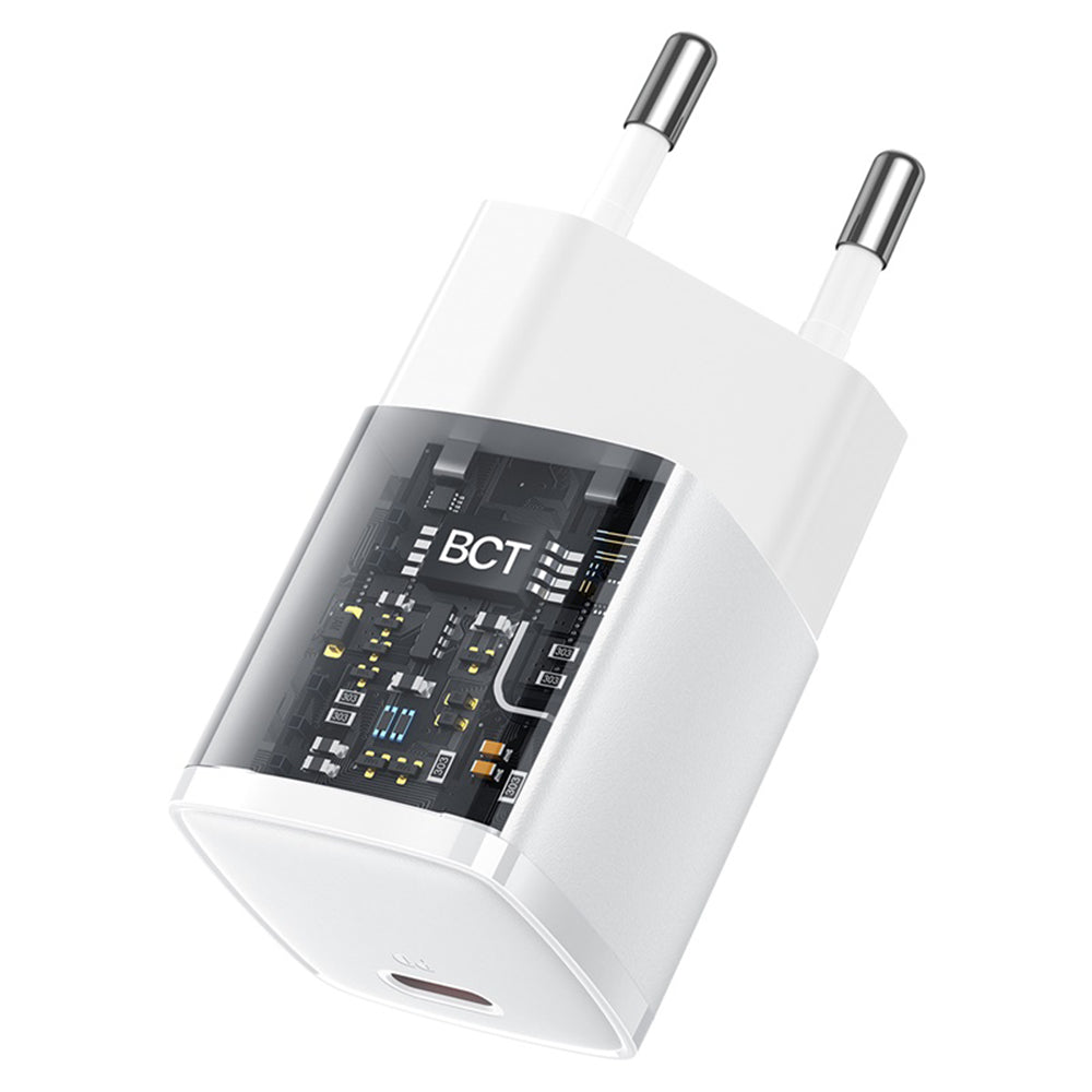 Punjač mreže Baseus Cube Pro, 30W, 3A, 1 x USB-C, Bijeli CCXF000302
