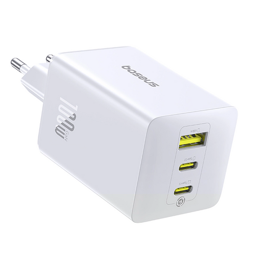 Punjač Baseus EnerFill FE11, 100W, 5A, 1 x USB-A - 2 x USB-C, Bijeli P10182102213-00