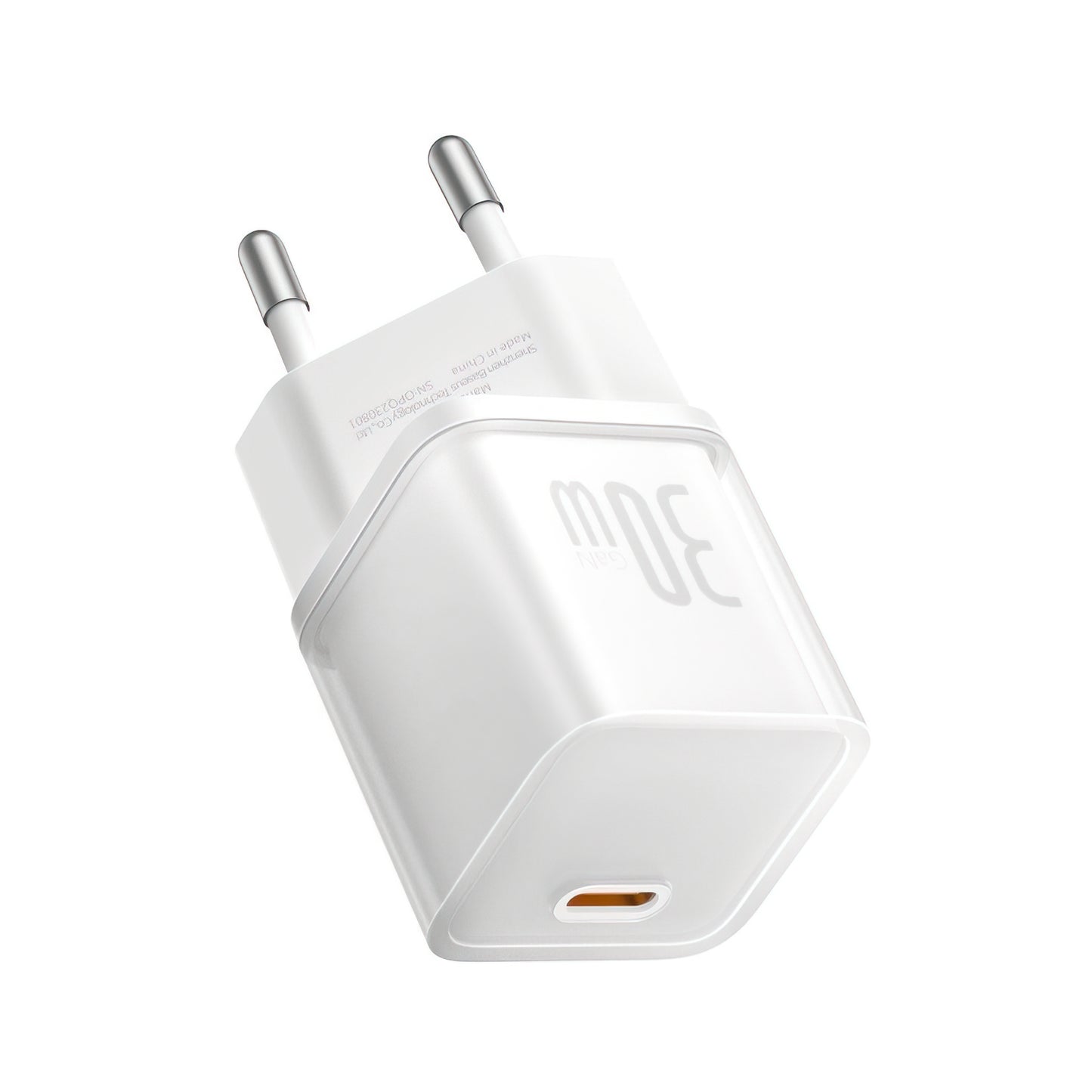 Punjač mreže Baseus GaN5S, 30W, 3A, 1 x USB-C, Bijeli P10162504213-00