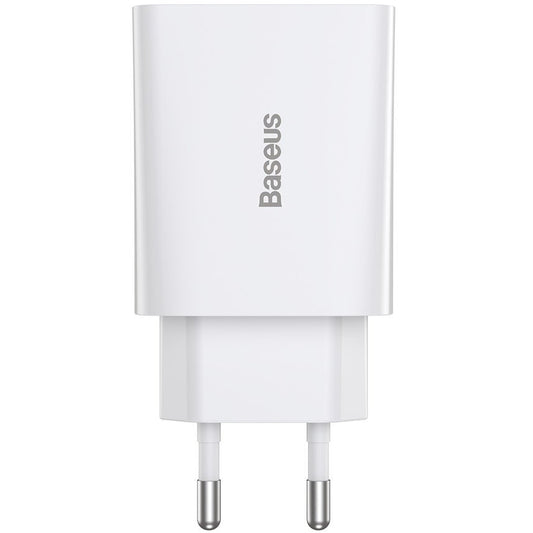 Punjač Baseus Speed Mini, 20W, 3A, 1 x USB-C, Bijeli CCFS-SN02