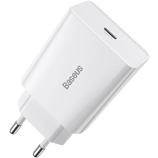 Punjač Baseus Speed Mini, 20W, 3A, 1 x USB-C, Bijeli CCFS-SN02