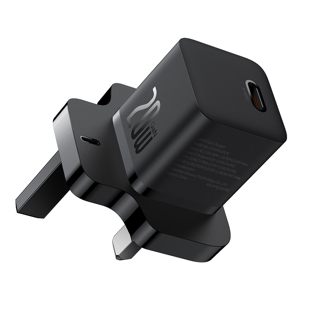 Punjač Baseus UK mreže, 20W, 3A, 1 x USB-C, Crni P10110907113-00