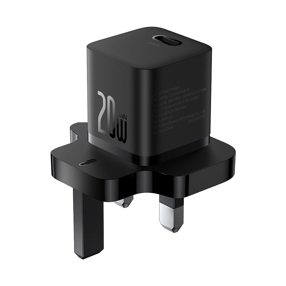 Punjač Baseus UK mreže, 20W, 3A, 1 x USB-C, Crni P10110907113-00