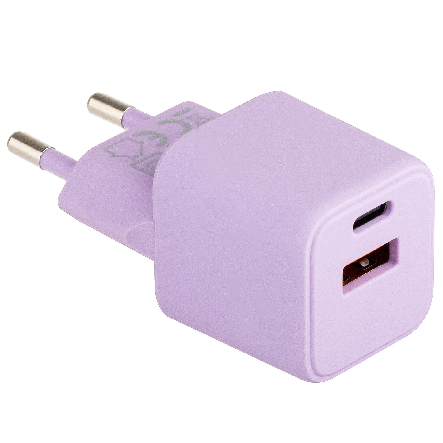 Punjač za mrežu Colorum CLS30-AC-09, 30W, 3A, 1 x USB-A - 1 x USB-C, Ljubičasti