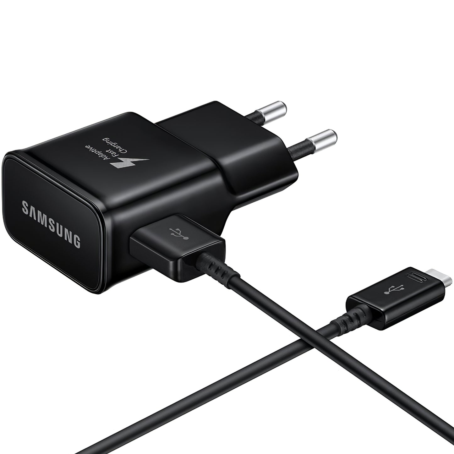 Mrežni punjač s USB-C kabelom Samsung EP-TA200B + DG970BBE, 15W, 2A, 1 x USB-A, Crni GP-PTU020SOBBQ
