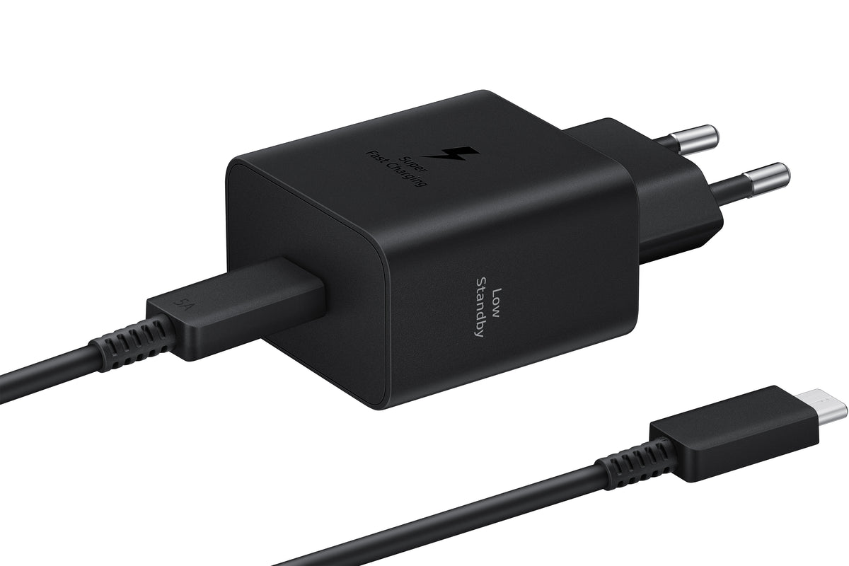 Samsung mrežni punjač s USB-C kabelom, 45W, 4.05A, 1 x USB-C, Crni EP-T4511XBEGEU