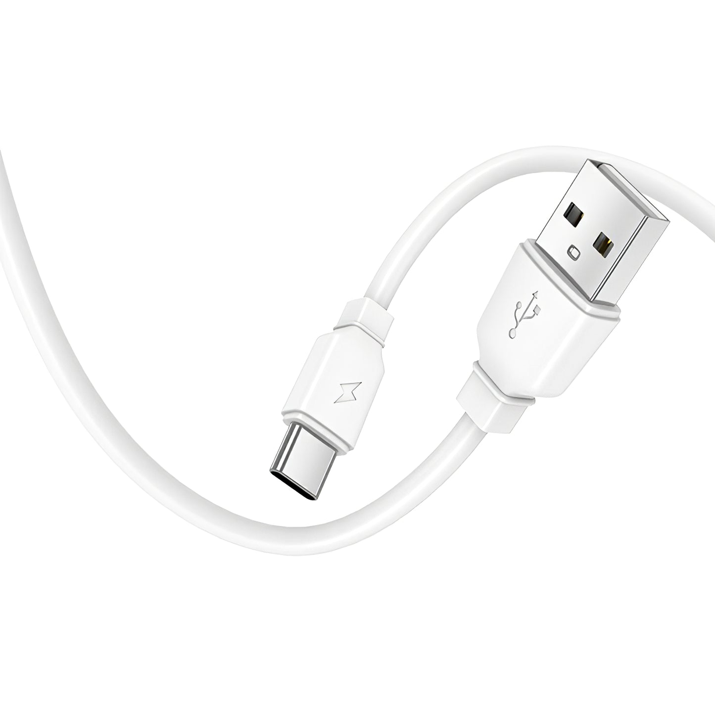 Punjač za mrežu s USB-C kabelom Prestico F7S, 12W, 2.4A, 1 x USB-A, Bijeli
