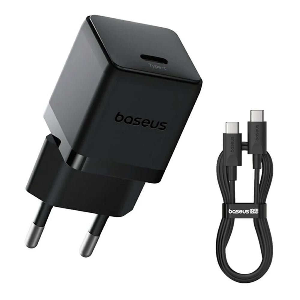 Punjač mreže s USB-C kabelom Baseus Palm, 20W, 3A, 1 x USB-C, Crni P10111602113-01