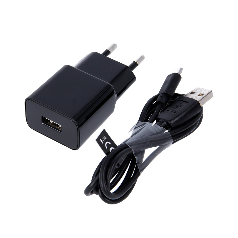 Punjač za mrežu s microUSB kabelom MaXlife MXTC-01, 10.5W, 2.1A, 1 x USB-A, Crni