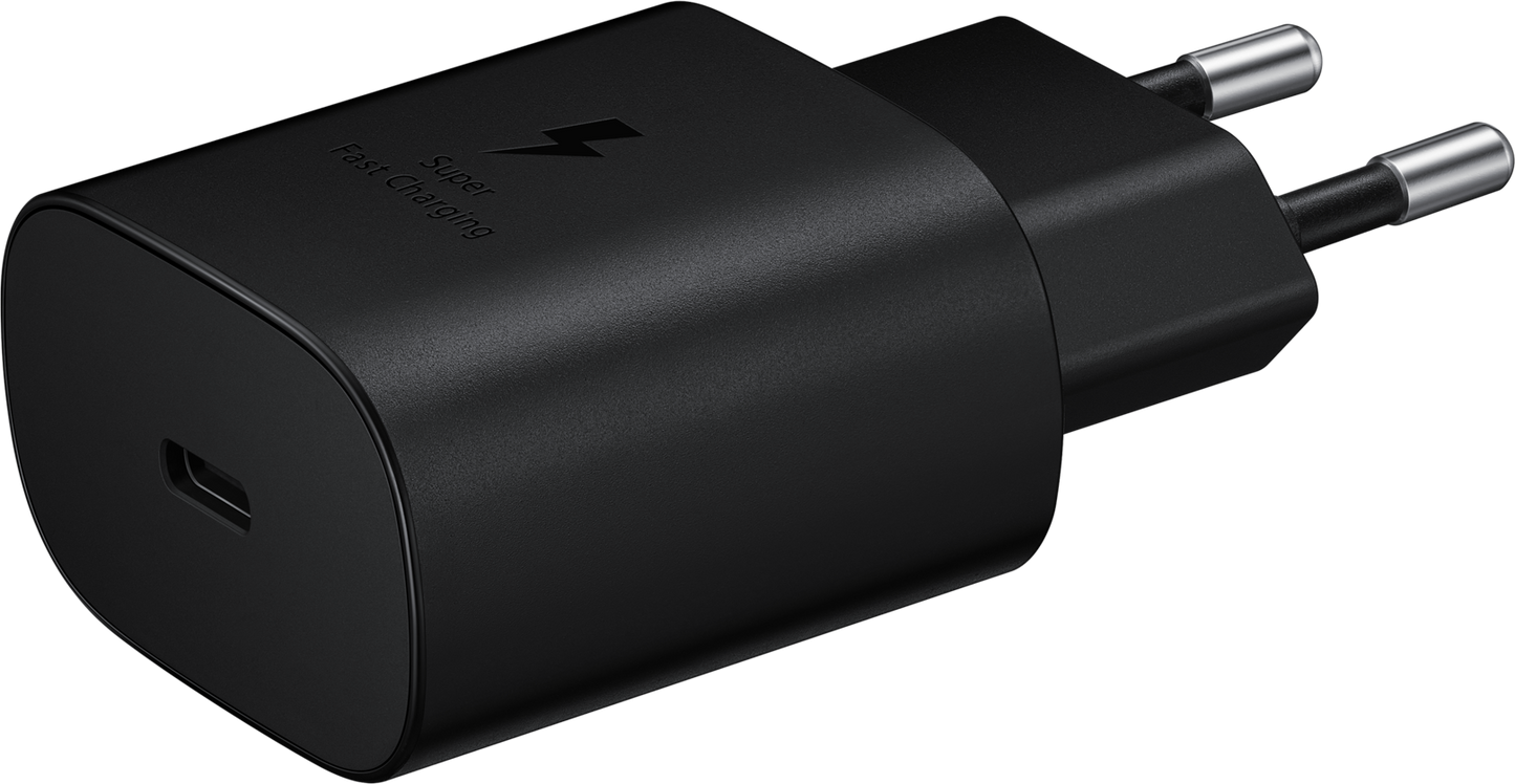 Mrežni punjač s USB-C kabelom Samsung EP-TA800B + DA705BBE, 25W, 3A, 1 x USB-C, crni GP-PTU021SOABQ