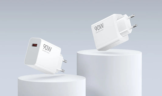 Punjač za mrežu s USB-C kabelom Xiaomi, 90W, 6.1A, 1 x USB-A, Bijeli