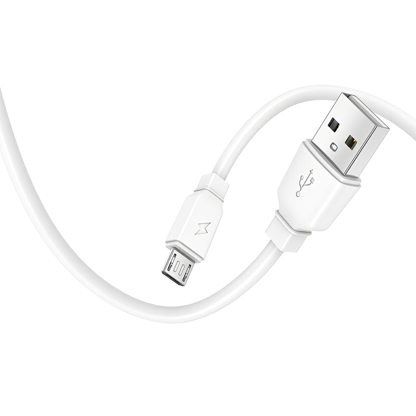 Punjač za mrežu s microUSB kabelom Prestico F7S, 12W, 2.4A, 1 x USB-A, Bijeli
