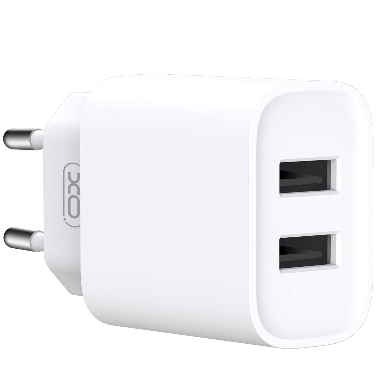 Mrežni punjač s USB-C kabelom XO Design BPCE02C, 10.5W, 2.1A, 2 x USB-A, Bijeli