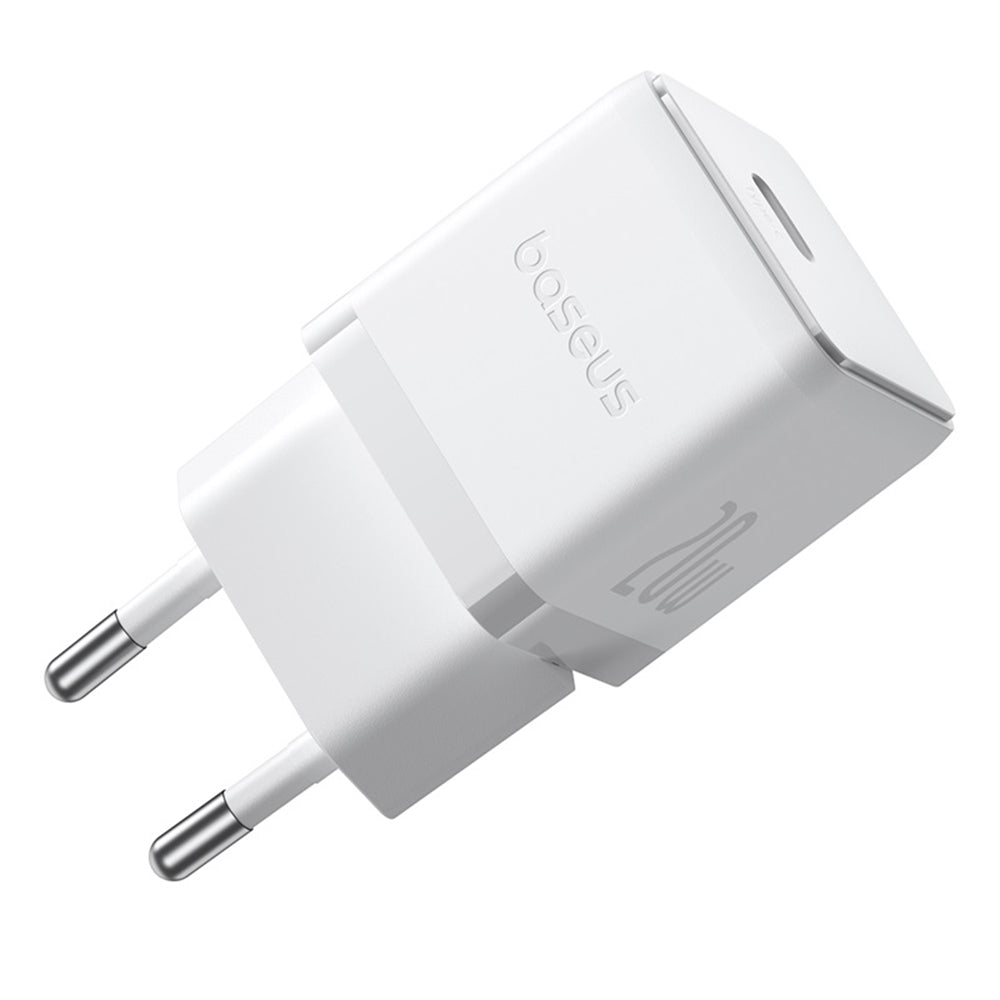 Punjač za mrežu s USB-C kabelom Baseus Palm, 20W, 3A, 1 x USB-C, Bijeli P10111602213-01