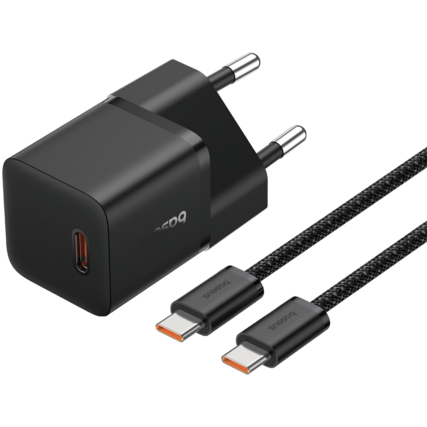 Punjač za mrežu s USB-C kabelom Baseus GaN5, 20W, 3A, 1 x USB-C, crni P10110900113-00