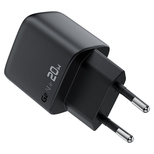 Punjač mreže s USB-C kabelom Acefast A113 Display, 20W, 3A, 1 x USB-C, Crni