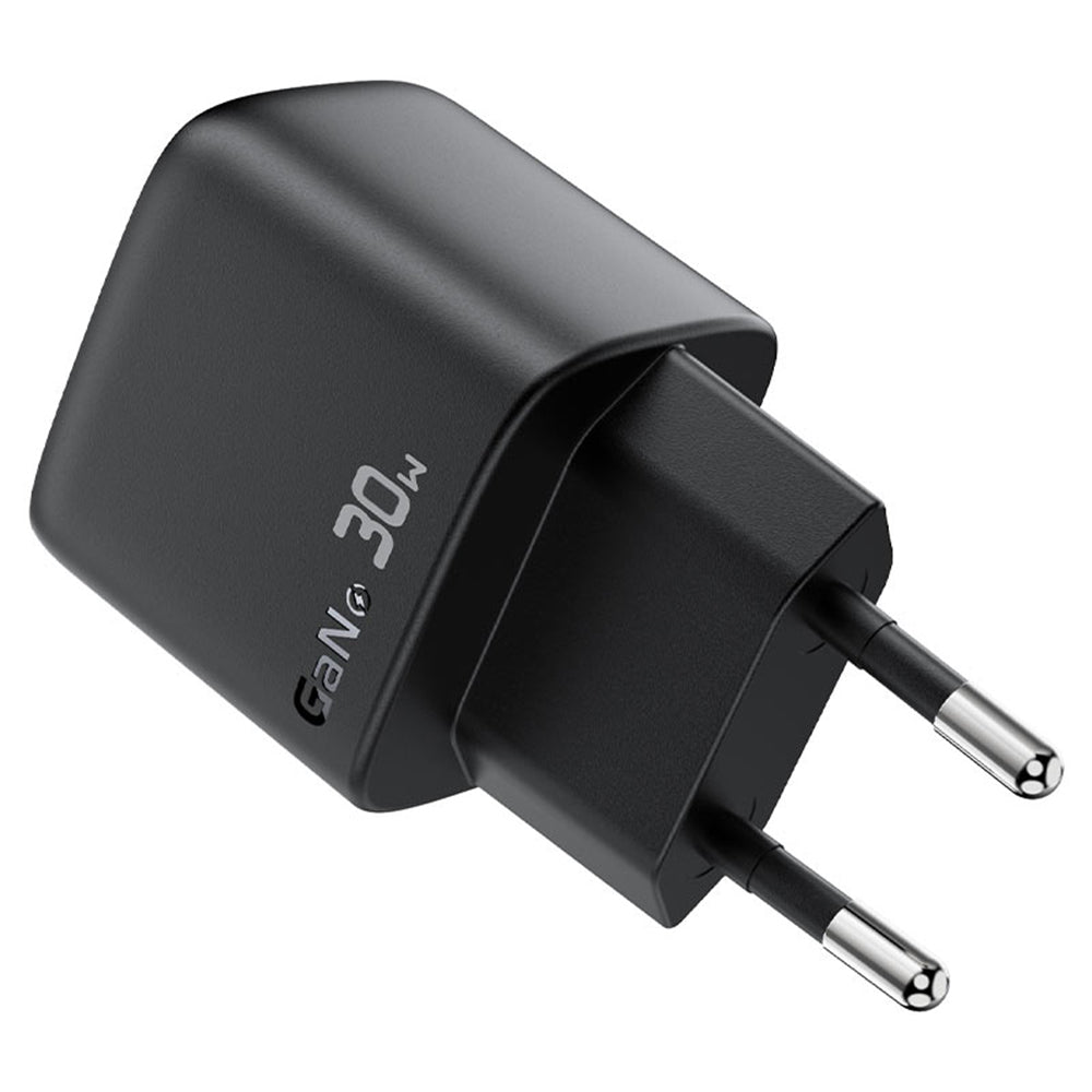 Mrežni punjač s USB-C kabelom Acefast A115 Display, 30W, 3A, 1 x USB-C, Crni