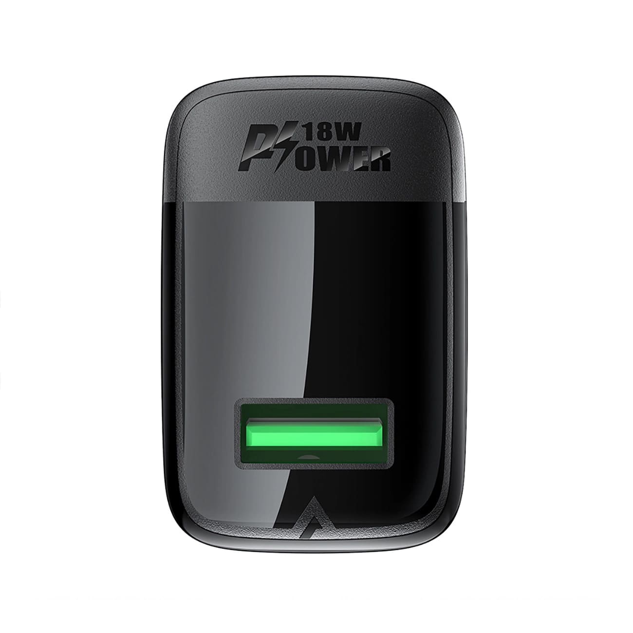 Mrežni punjač s USB-C kabelom Acefast A90, 18W, 3A, 1 x USB-A, Crni