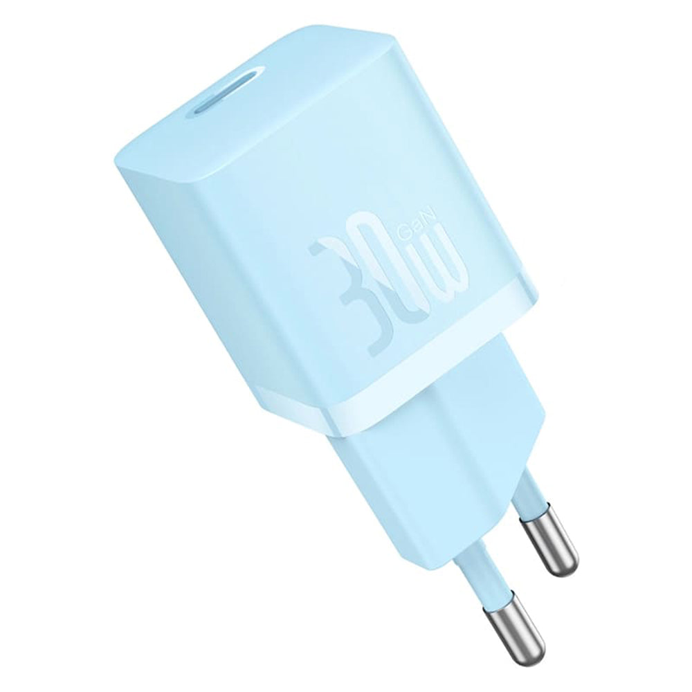 Mrežni punjač s USB-C kabelom Baseus GaN Mini 1C, 30W, 3A, 1 x USB-C, Plavi P10110902313-00