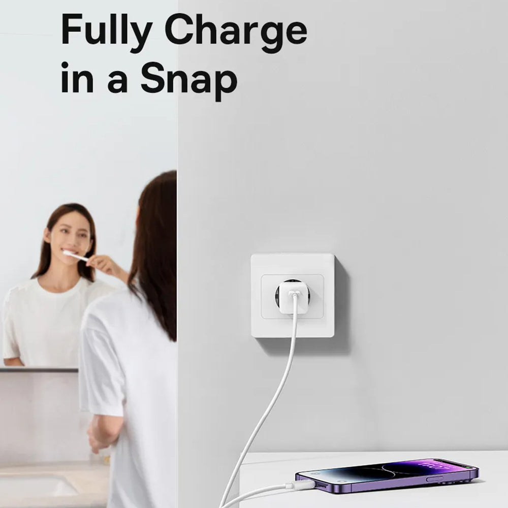Mrežni punjač s USB-C kabelom Baseus GaN Mini 1C, 30W, 3A, 1 x USB-C, Plavi P10110902313-00