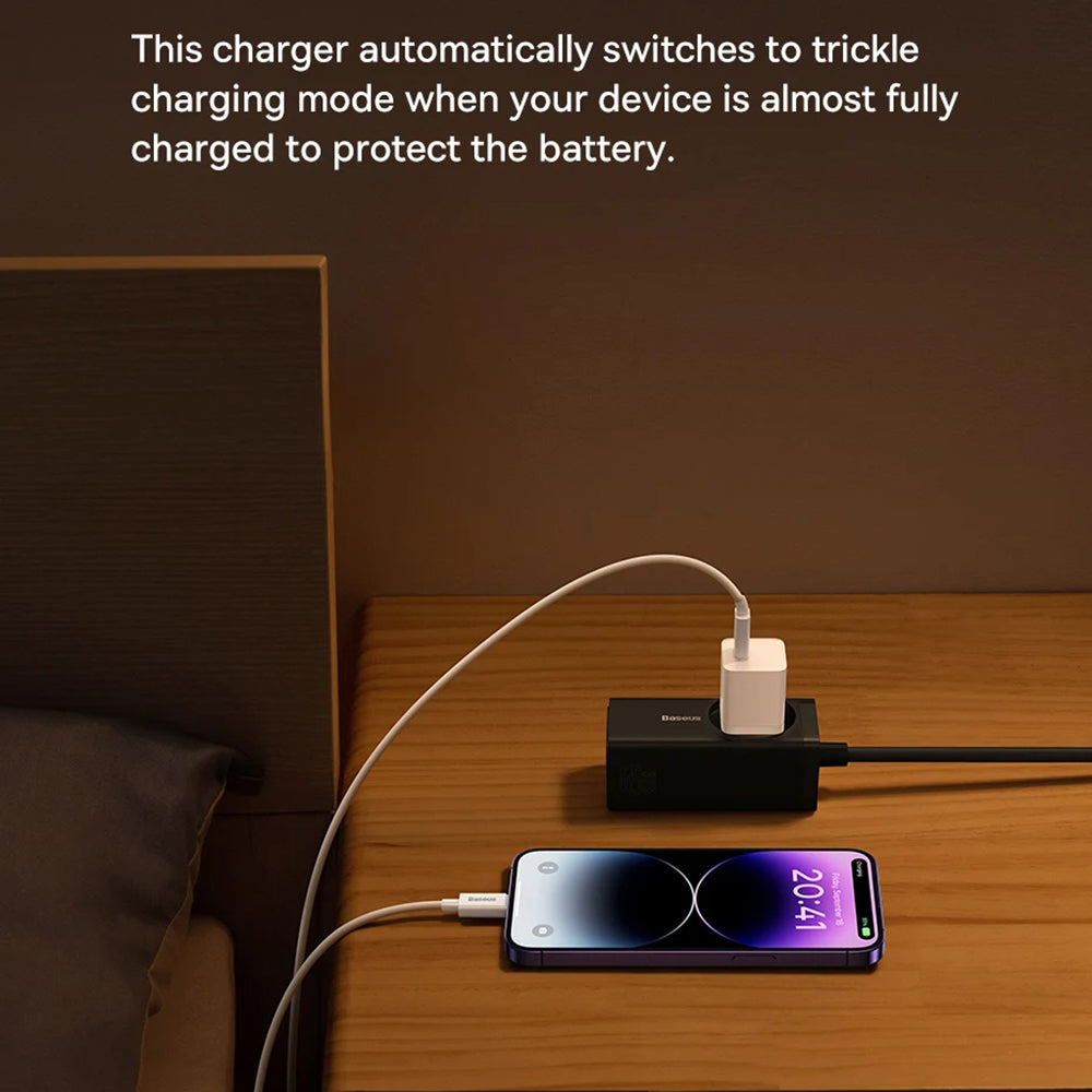 Mrežni punjač s USB-C kabelom Baseus GaN Mini 1C, 30W, 3A, 1 x USB-C, Plavi P10110902313-00