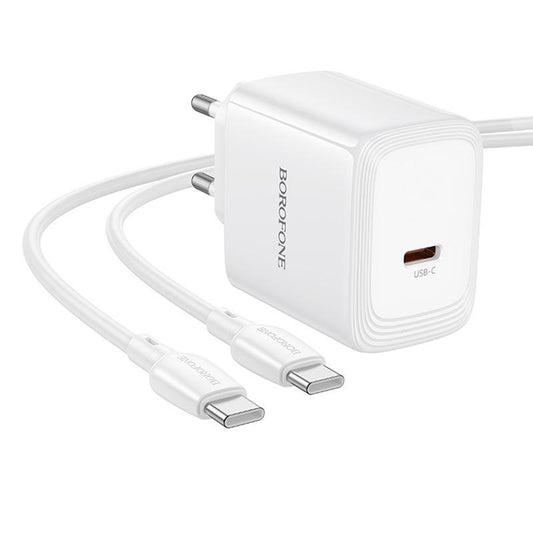 Mrežni punjač s USB-C kabelom Borofone BN33 Fuente, 40W, 1 x USB-C, Bijeli