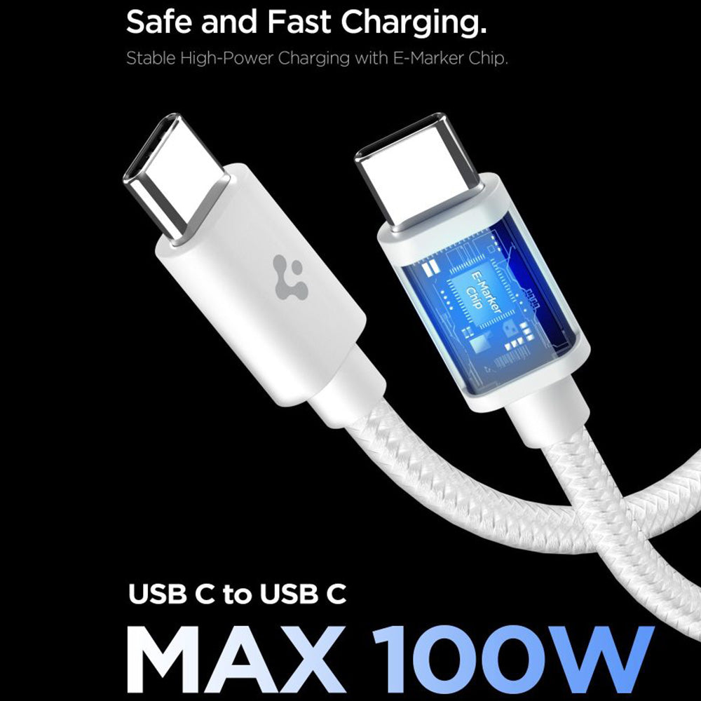 Mrežni punjač sa USB-C kabelom Spigen EE451EU Essential, 45W, 3A, 1 x USB-C, Bijeli ACH09473