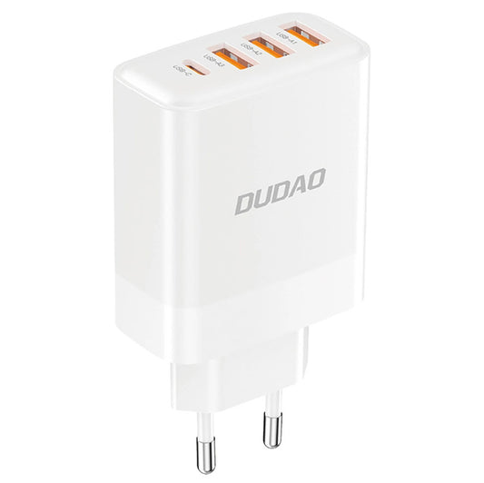 Punjač za mrežu Dudao A5HEU, 20W, 3A, 1 x USB-C - 3 x USB-A, Bijeli